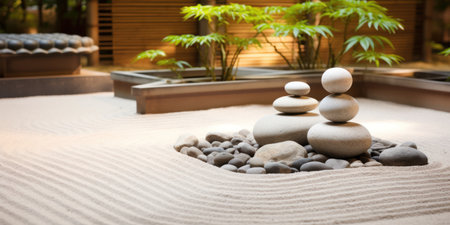 a pile of rocks on sandの素材