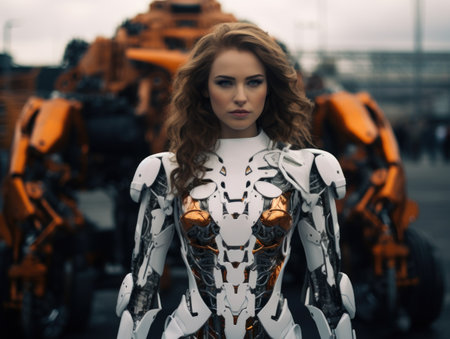 a woman in a garmentの素材