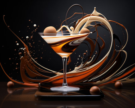 a glass with liquid in itの素材