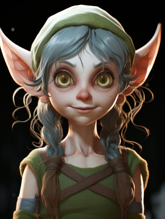 a cartoon character of a girlの素材