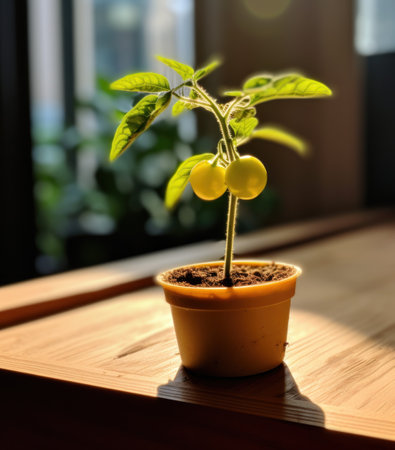 a plant in a potの素材