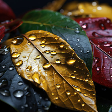 a close up of a leafの素材