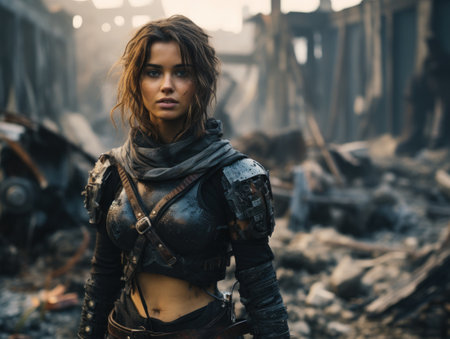 a woman in a garmentの素材