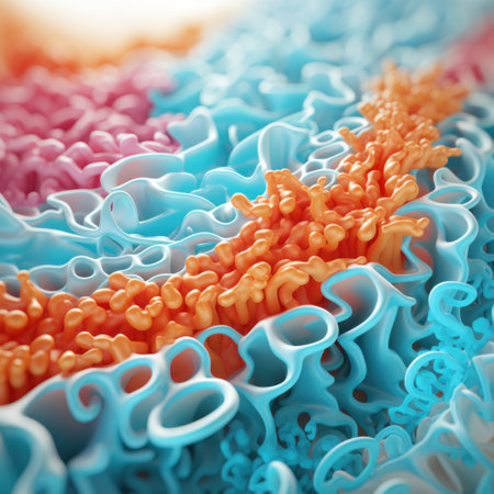 a close up of a colorful objectの素材