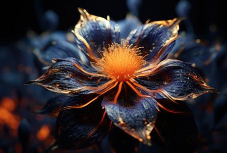 a close up of a flowerの素材