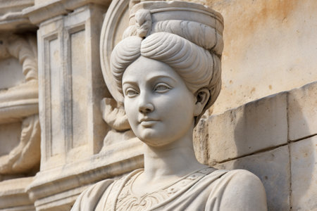 a statue of a womanの素材