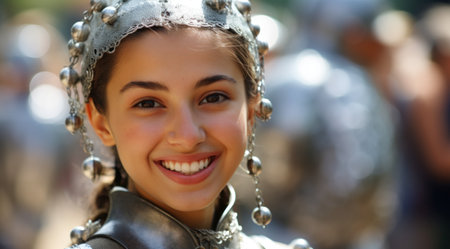 a woman wearing a garmentの素材