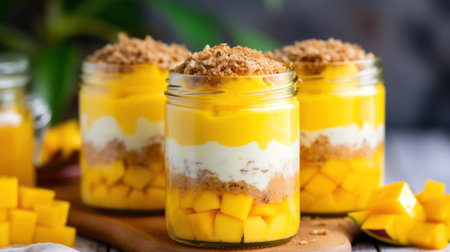 a group of jars of foodの素材