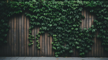 a wall covered in ivyの素材