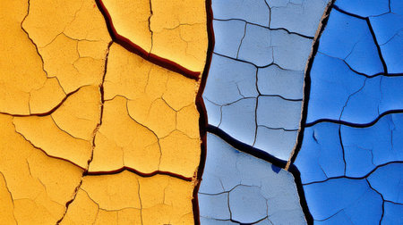 a close up of cracked paintの素材