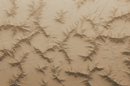 a aerial view of a desertの素材