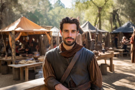 a man in a garmentの素材