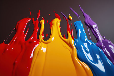 a close up of paintの素材