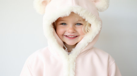 a child wearing a hoodieの素材
