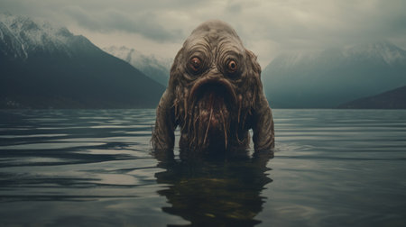 a creature in the waterの素材