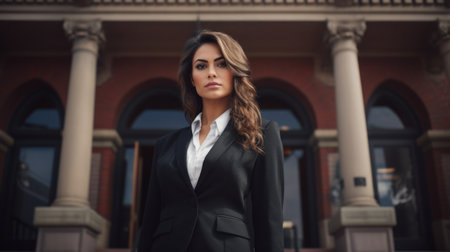 a woman in a suitの素材