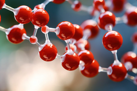 a close up of a moleculeの素材