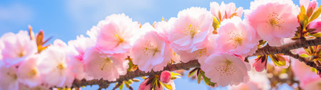a close up of pink flowersの素材