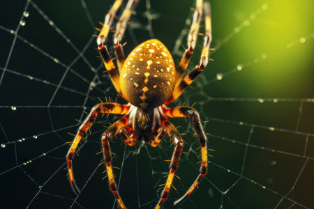 a close up of a spiderの素材