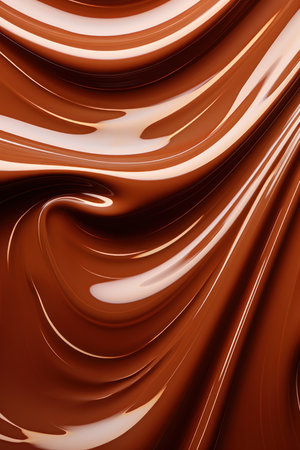 a close up of a chocolate swirlの素材