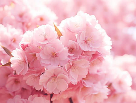 a close up of pink flowersの素材