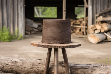 a cake on a tableの素材