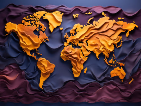 a map of the worldの素材