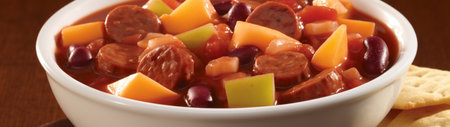 a bowl of food with meat and vegetablesの素材