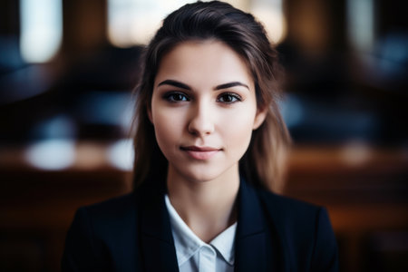 a woman in a suitの素材