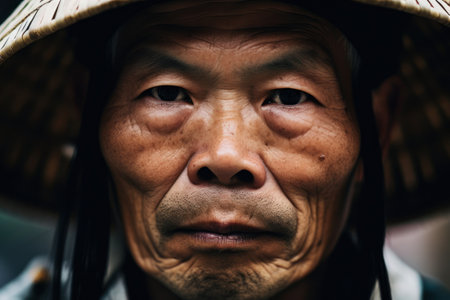 a close up of a manの素材