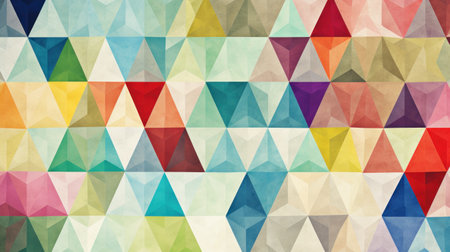a colorful triangle patternの素材