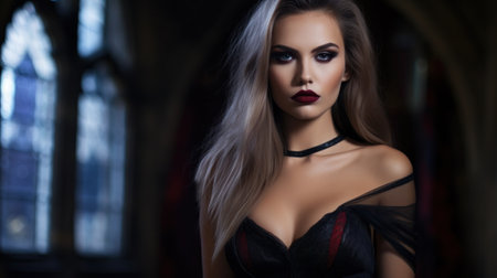 a woman posing for a pictureの素材