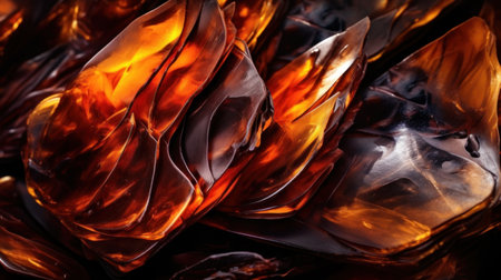 a close up of a pile of shiny objectsの素材