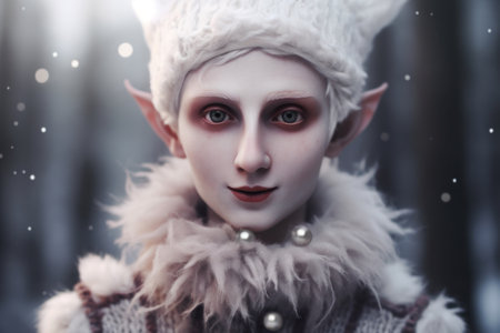 a woman wearing a garmentの素材