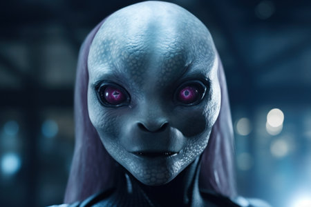 a close up of a womanの素材