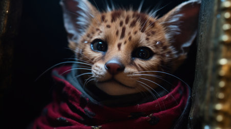 a close up of a catの素材