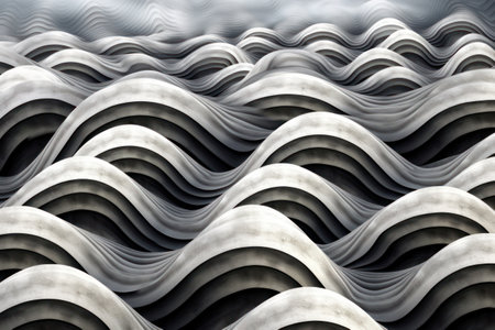 a grey and white wavesの素材