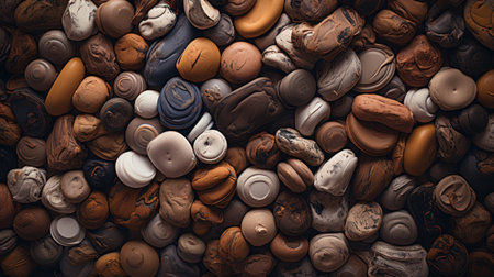 a group of round objectsの素材