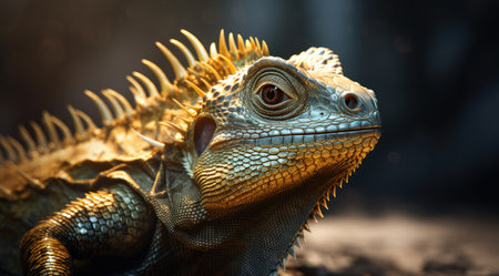 a close up of a lizardの素材