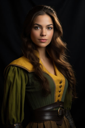 a woman in a garmentの素材