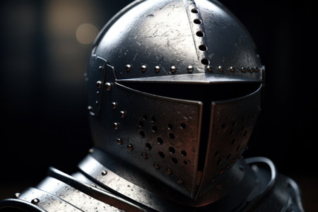 a close up of a helmetの素材