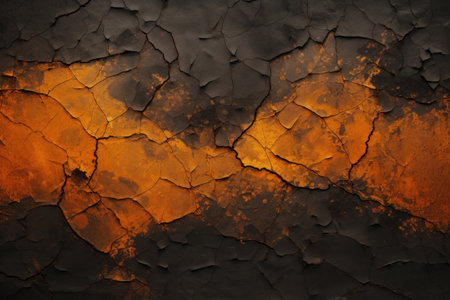 a cracked paint on a wallの素材