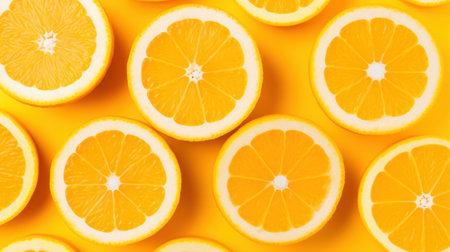 a group of orange slicesの素材