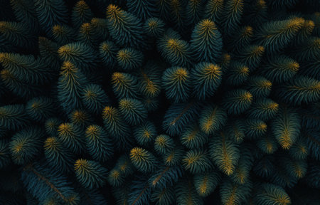 a group of green and yellow leavesの素材