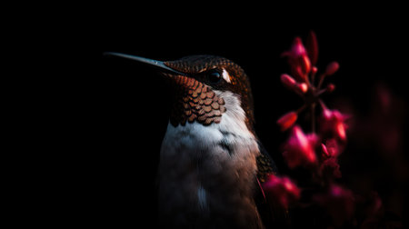 a close up of a birdの素材