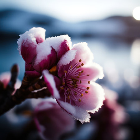 a close up of a flowerの素材