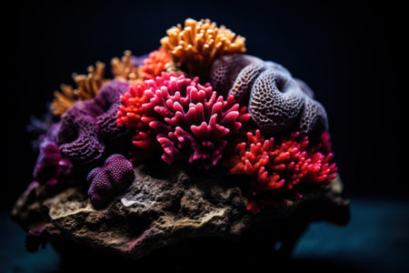a group of colorful coralsの素材