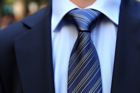 a close up of a tieの素材