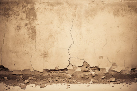 a wall with a crack in itの素材