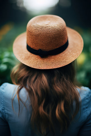 a person wearing a hatの素材